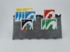 Bild von Kartenhalter Zacken mit grau