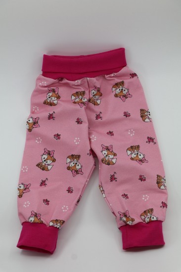Bild von Pumphose Gr. 68 Sweat Füchse auf rosa