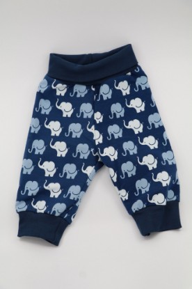 Bild von Pumphose Gr. 80 Sweat Elefantenparade blau